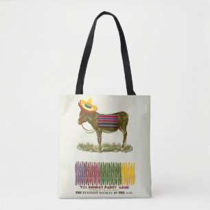 Vintage Pin the Tail on the Donkey Party Game Tote Bag