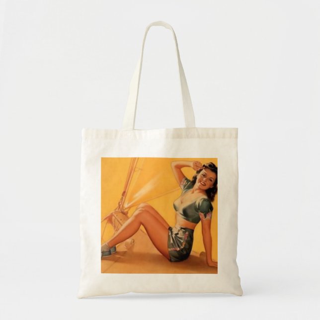 vintage pin up bag (Front)