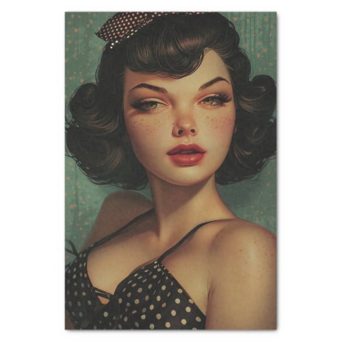 Vintage Pin Up Girl7 Tissue Paper