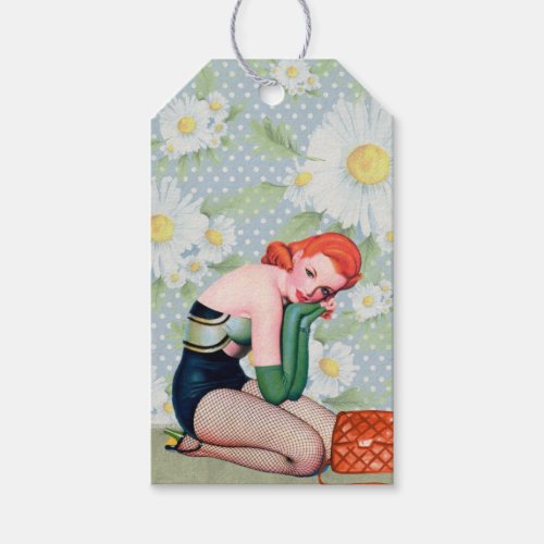 Vintage Pin Up Girl Gift Tags