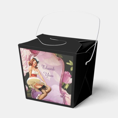 Vintage Pin Up Girl housewife Retro Bridal Shower Favor Boxes