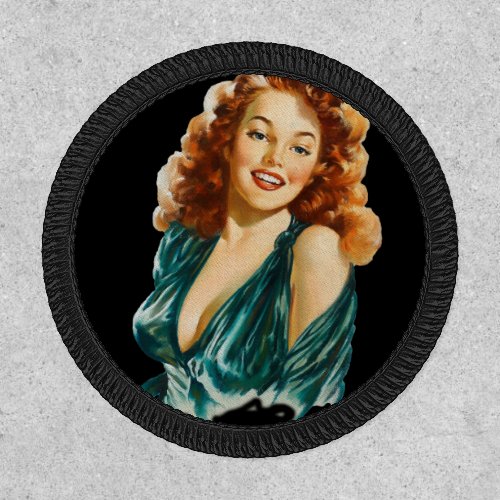 Vintage Pin Up Girl Jacket Patch