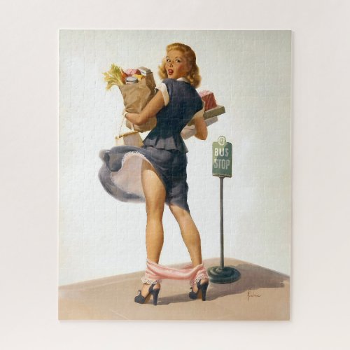  Vintage Pin Up Girl  Jigsaw Puzzle