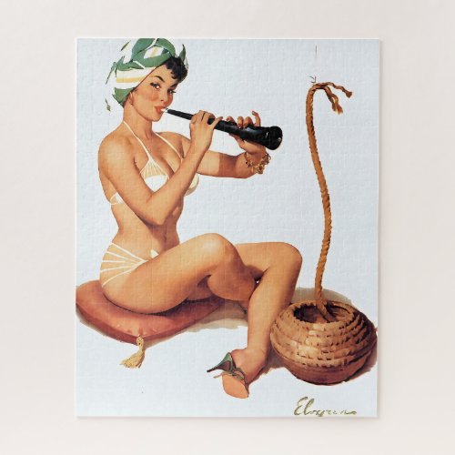  Vintage Pin Up Girl  Jigsaw Puzzle