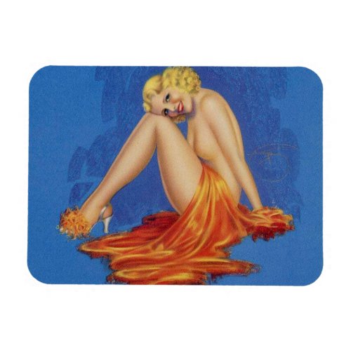 Vintage Pin Up Girl Magnet