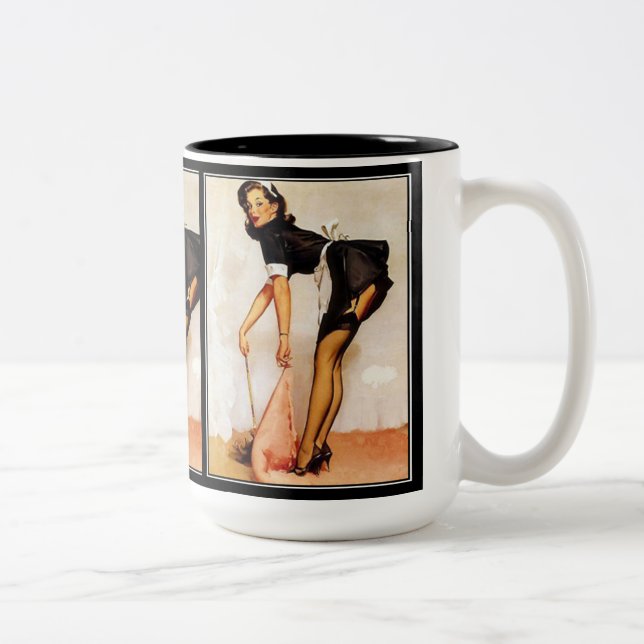 Vintage Pin-up Girl Mug (Right)