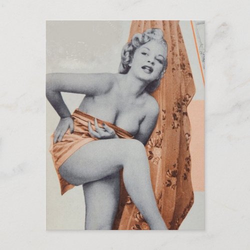  Vintage Pin Up Girl Postcard