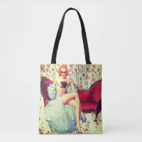 Copy of Sleeping Beauty Floral Lace Quote Tote Bag for Sale by