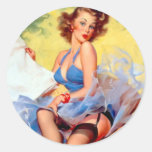 Vintage Pin Up Girl Stickers at Zazzle