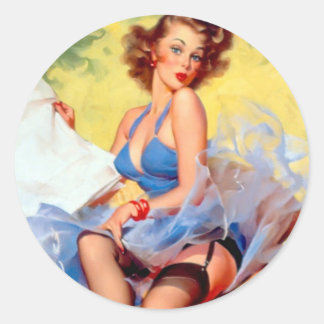 Vintage Pin Up Girl Stickers