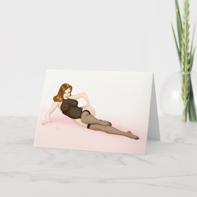 Vintage pin-up girl - Vargas blond Card (Front)