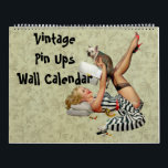 Vintage Pin Up Girls Wall Calendar<br><div class="desc">Introducing the **WitCraft Designs Photographic Wall Calendar** – Your Gateway to a Year of Enchantment! 🌟 Unveil the Extraordinary: Prepare to be captivated by 12 months of breathtaking, one-of-a-kind artworks that celebrate the magic in every corner of our world. Each calendar page is a masterpiece in itself, featuring stunning photography...</div>