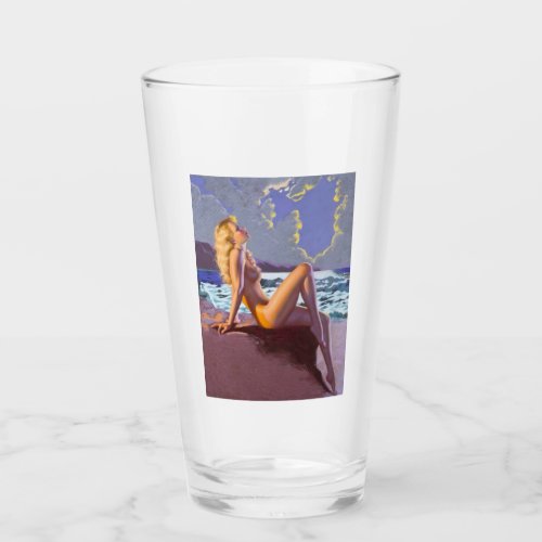  Vintage Pin Up _ Pint Glass