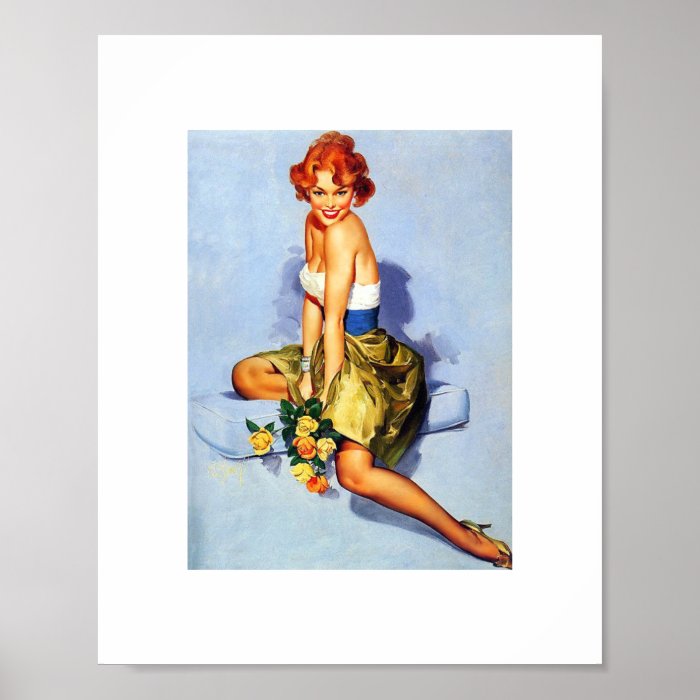 Vintage Pin Up Poster Zazzle