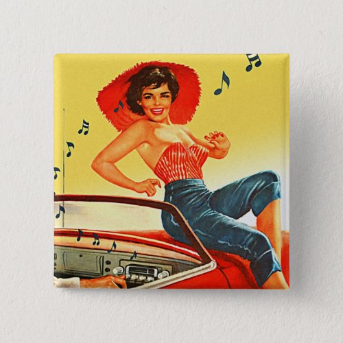 Vintage Pin Up Rock N Roll Car Radio