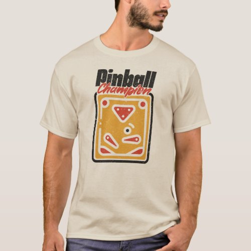 Vintage Pinball Champion  T_Shirt