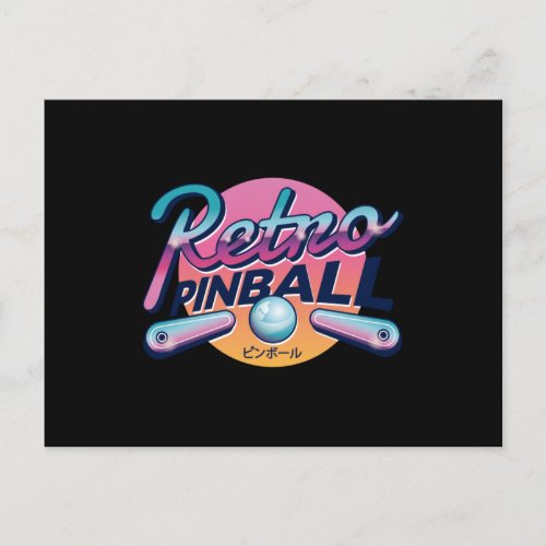 Vintage PINBALL Postcard