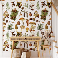 Vintage Pine Forest Treasures Seamless