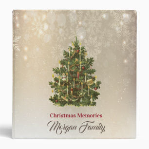 Vintage Pine Tree 3 Ring Binder