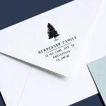 Vintage Pine Tree Rustic Elegant Return Address  Rubber Stamp<br><div class="desc">This elegant stamp features a beautiful,  rustic pine tree on top, with your family name and address in a vintage font below,  divided by a simple line. This nature-inspired stamp would be a great addition to your Christmas stationery. It's also perfect to adorn your all-year-round correspondence.</div>