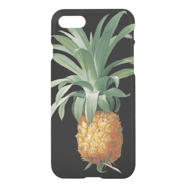 Vintage Pineapple Botanical Illustration Uncommon iPhone Case (Back)