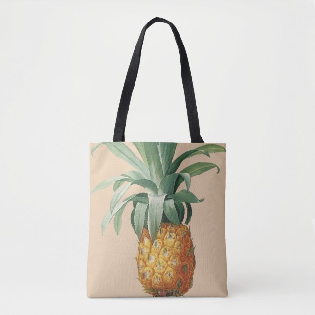 Vintage Pineapple Botanical Print Tote Bag (Front)