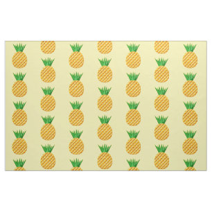 Vintage Pineapple Drawing Pattern Fabric