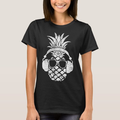 Vintage Pineapple Hawaiian Aloha Beach Fruit Cockt T_Shirt