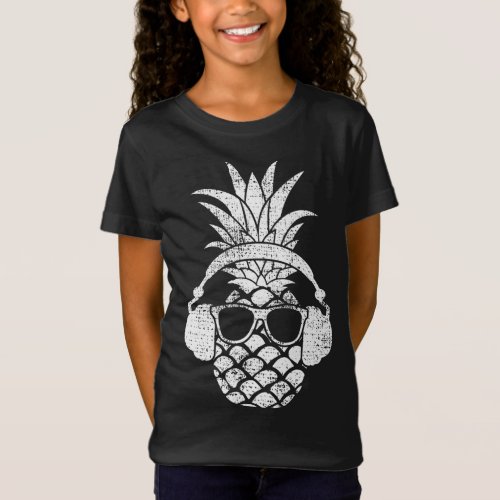 Vintage Pineapple Hawaiian Aloha Beach Fruit Cockt T_Shirt