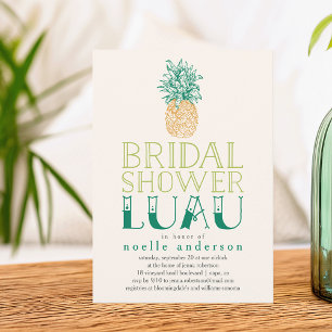 Vintage Pineapple Luau Bridal Shower Invitation