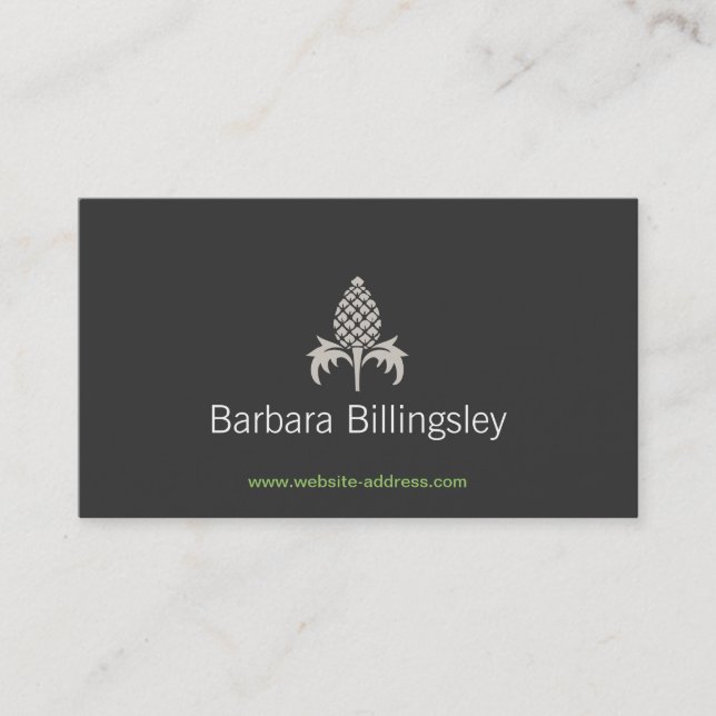 VINTAGE PINEAPPLE MOTIF LOGO No. 2 Business Card (Front)