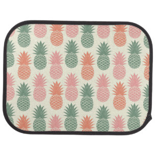 Vintage Pineapple Pattern 2 Car Floor Mat