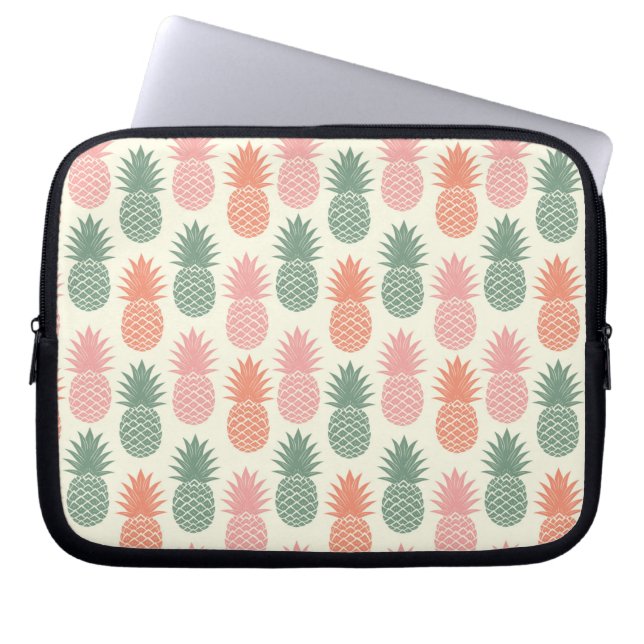 Vintage Pineapple Pattern 2 Laptop Sleeve (Front)