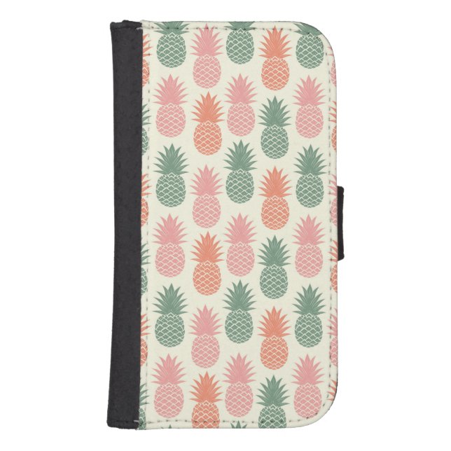 Vintage Pineapple Pattern 2 Samsung Galaxy Wallet Case (Front)