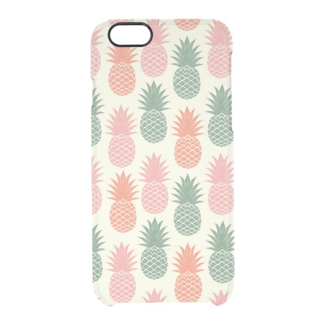 Vintage Pineapple Pattern 2 Uncommon iPhone Case (Back)