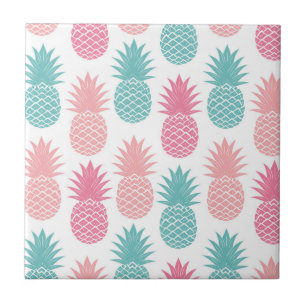 Vintage Pineapple Pattern Ceramic Tile