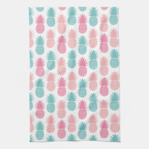 Vintage Pineapple Pattern Kitchen Towel