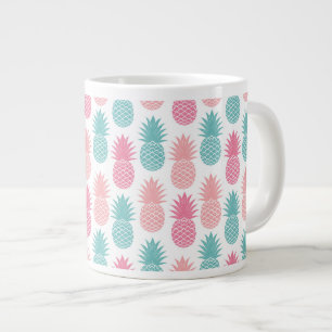 Vintage Pineapple Pattern Large Coffee Mug