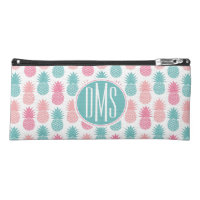 Vintage Pineapple Pattern | Monogram Pencil Case