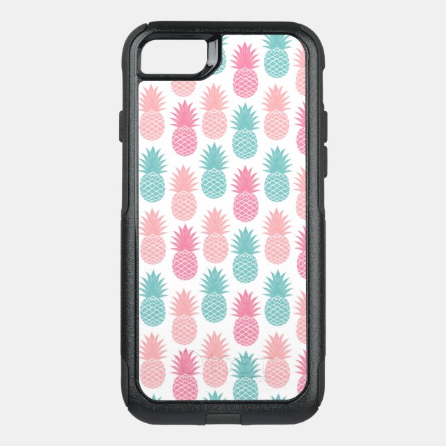 Vintage Pineapple Pattern Otterbox iPhone Case (Back)