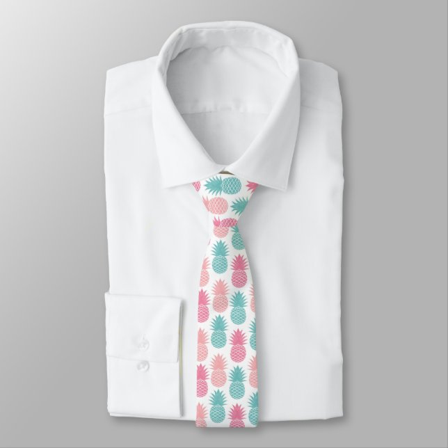 Vintage Pineapple Pattern Tie (Shirt)