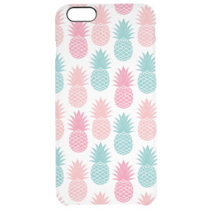 Vintage Pineapple Pattern Clear iPhone 6 Plus Case