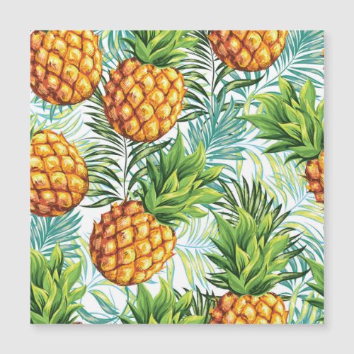 Vintage Pineapple Seamless Floral Pattern