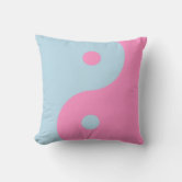 Pink yin yang pillow on sale