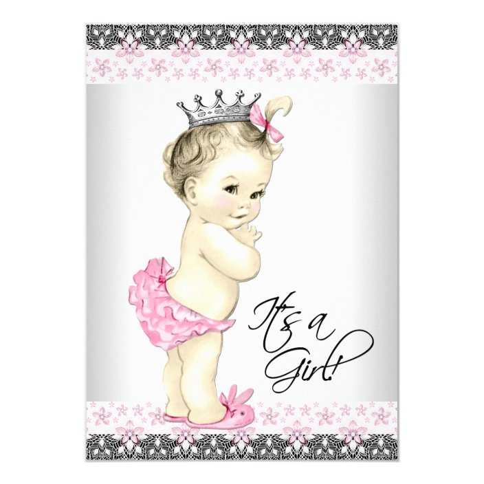 baby girl princess shower invitations