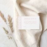 Vintage Pink Bow Floral Baby Shower Diaper Raffle Enclosure Card<br><div class="desc">Encourage your guests to bring a pack of diapers for your little one on the way. Design features vintage rose pattern,  complemented by vintage font.</div>