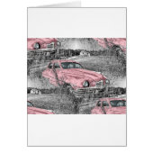 vintage pink car (Front)