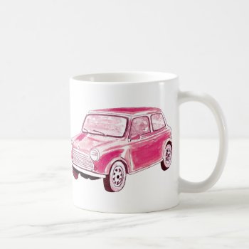 Vintage Pink Car Coffee Mug by Annechovie at Zazzle