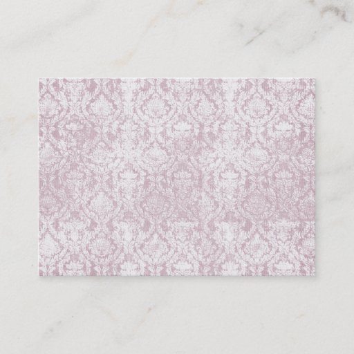 Customizable vintage pink damask business cards