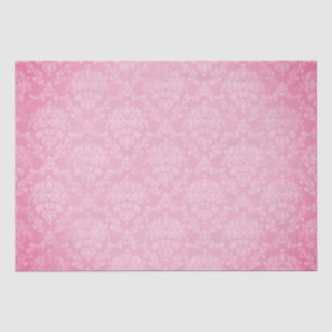 Vintage Pink Damask Christmas  Tissue Paper